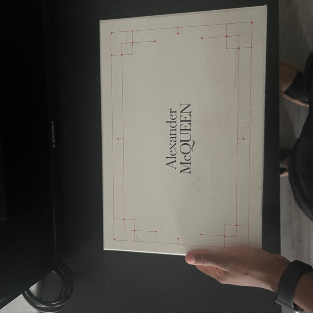 Alexander McQueen Cream Box with Red Accents
